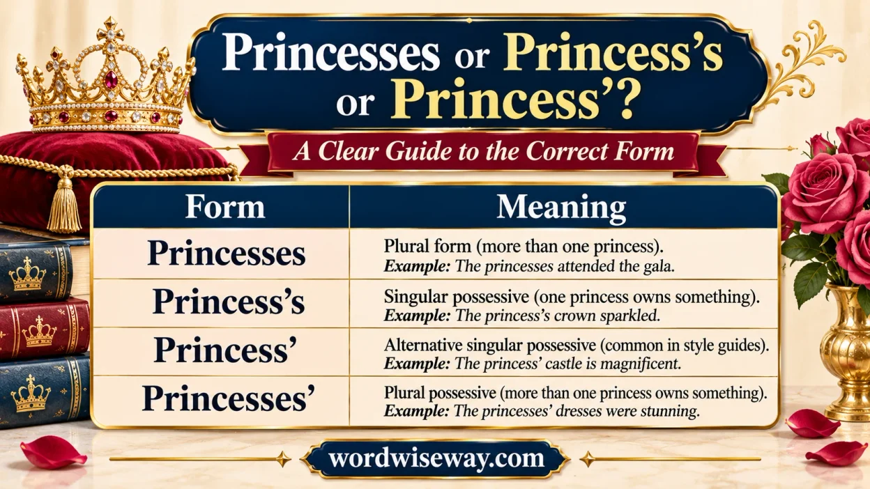 Princesses or Princess’s or Princess’