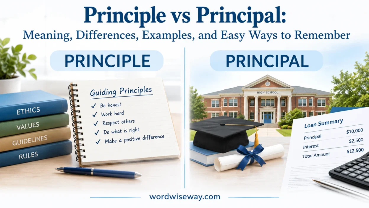 Principle vs Principal