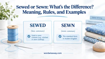 Sewed or Sewn