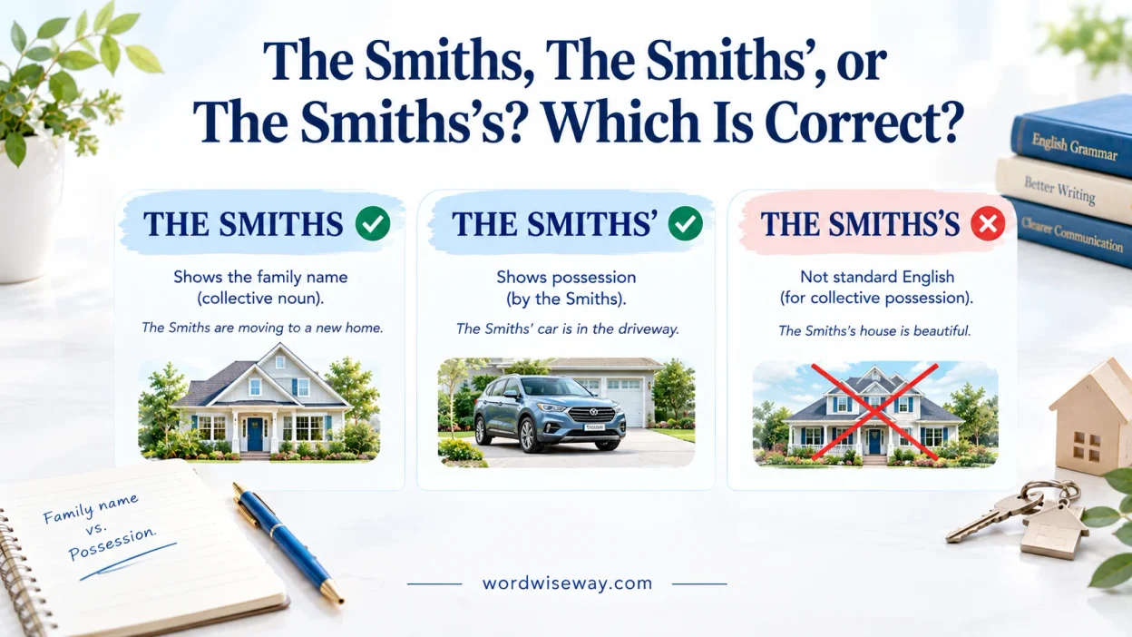 Smiths or Smiths’ or Smiths’s