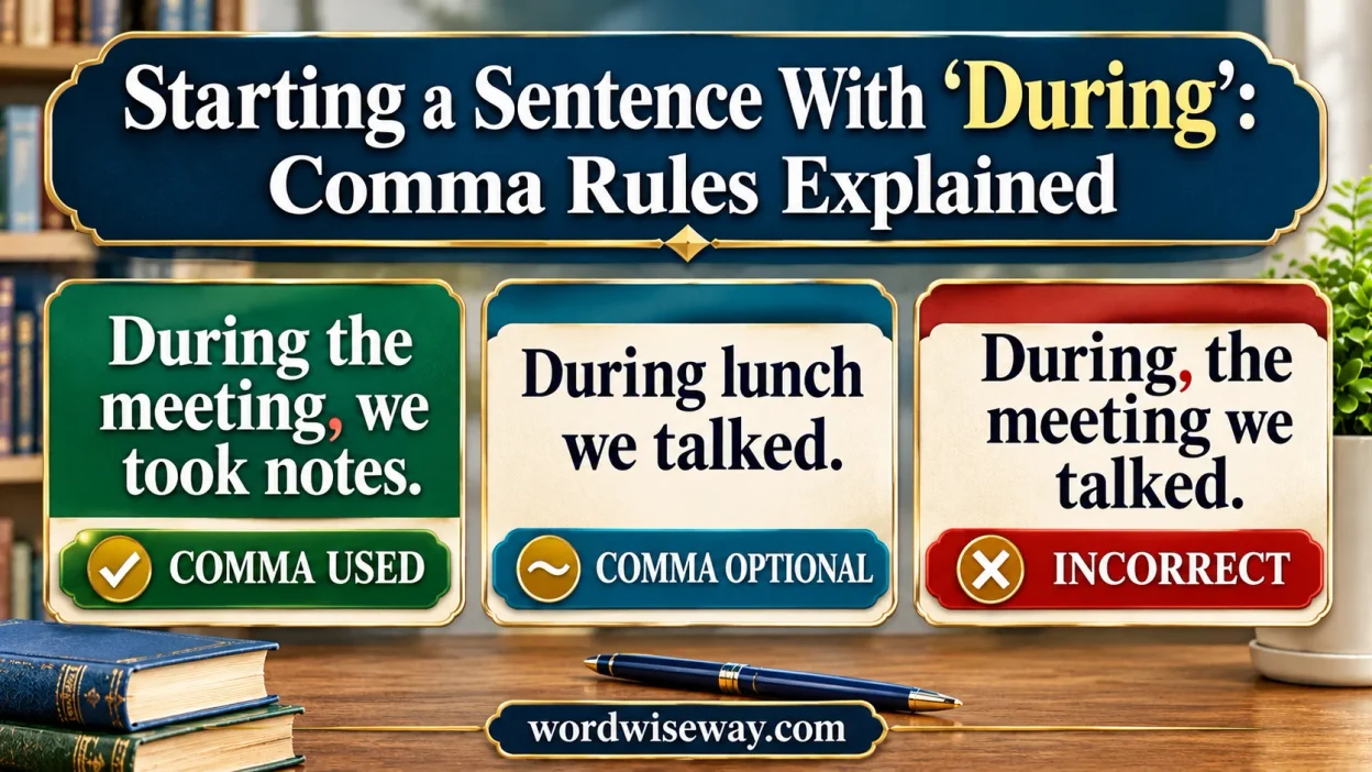Starting a Sentence With During