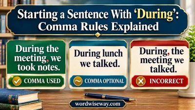 Starting a Sentence With During