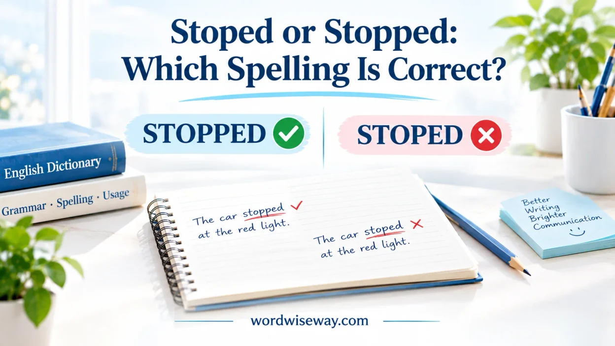 Stoped or Stopped