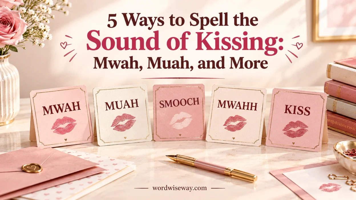 Ways to Spell the Sound of Kissing