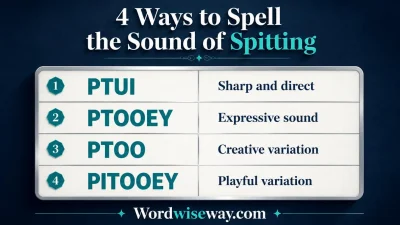 Ways to Spell the Sound of Spitting