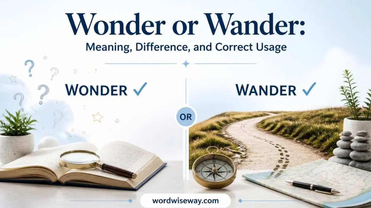 Wonder or Wander