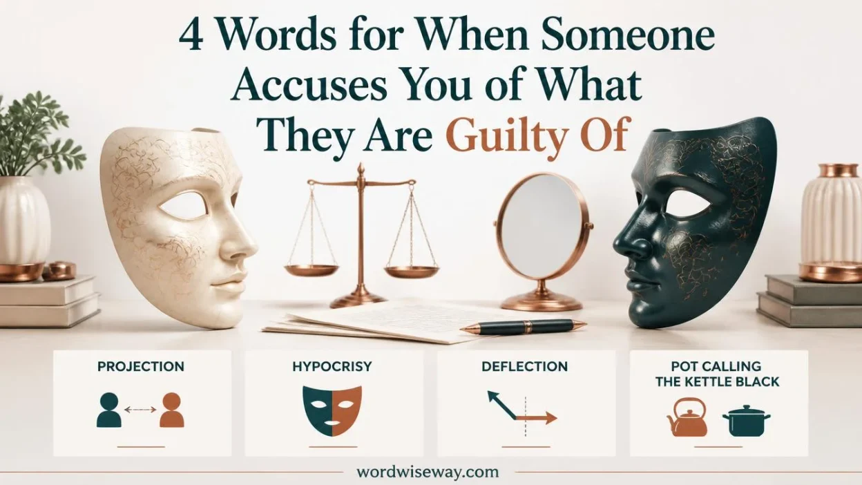 Words for When Someone Accuses You of What They Are Guilty Of