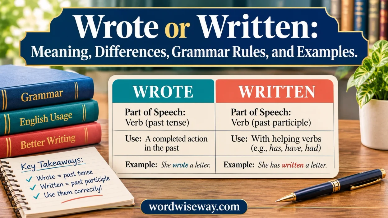 Wrote or Written