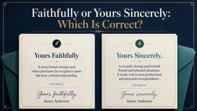 Yours Faithfully or Yours Sincerely