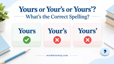 Yours or Your’s or Yours’